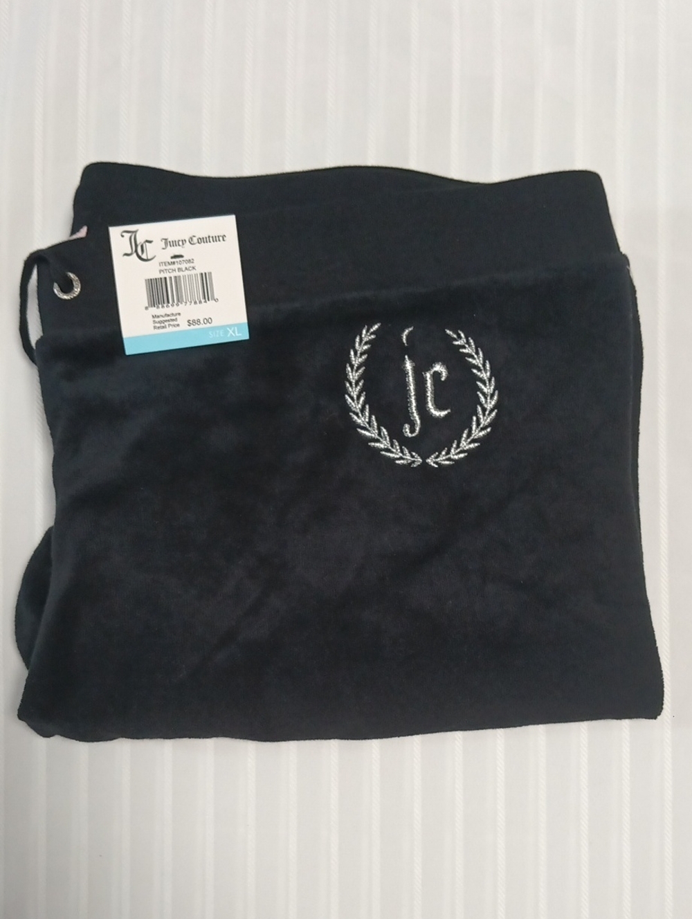 Juicy Couture Jogger Sweatpants XL Black